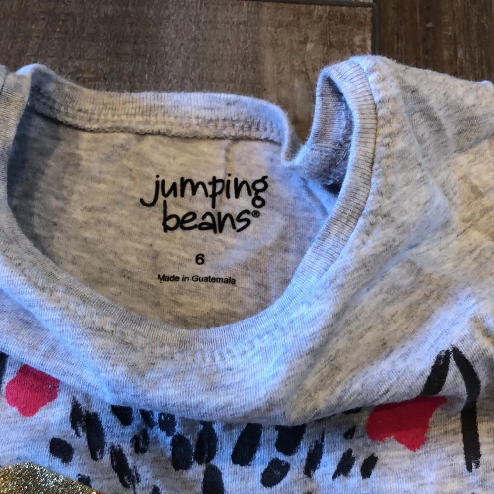 Girls Jumping bean cat shirt - Picture 3 of 3